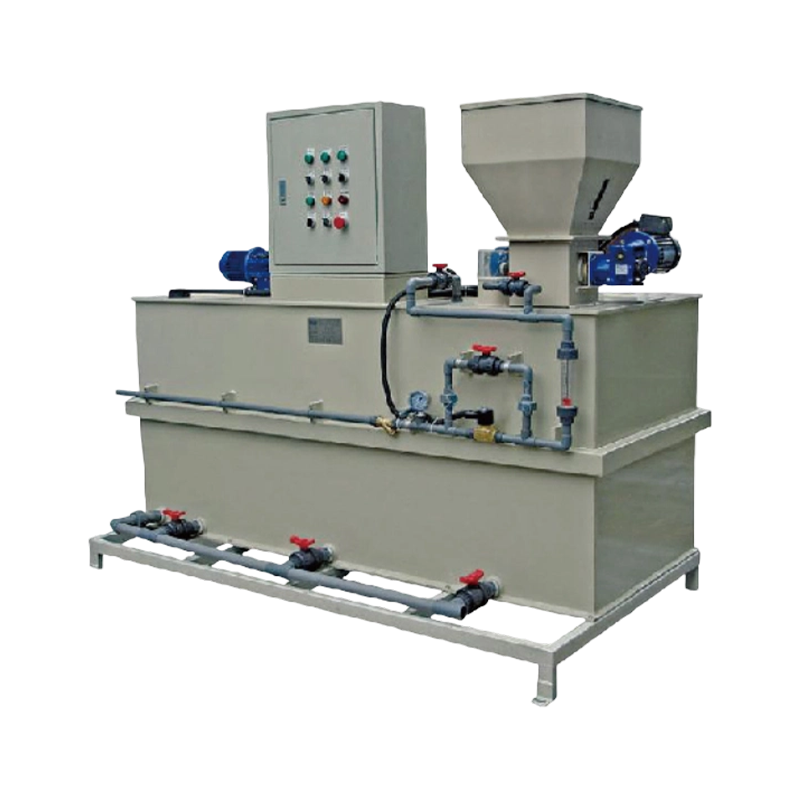 Integrated Three-Chamber Flocculant Preparation Unit